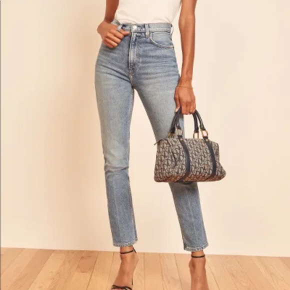 Reformation - Liza Ultra High Rise Straight Jeans in Malta, Size 25 - Picture 2 of 5